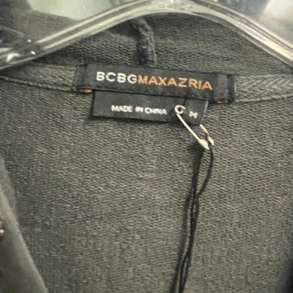 BCBG Bling Tracksuit Y2K Size Medium Black Grunge Jacket Pants Affliction Style - Picture 9 of 9